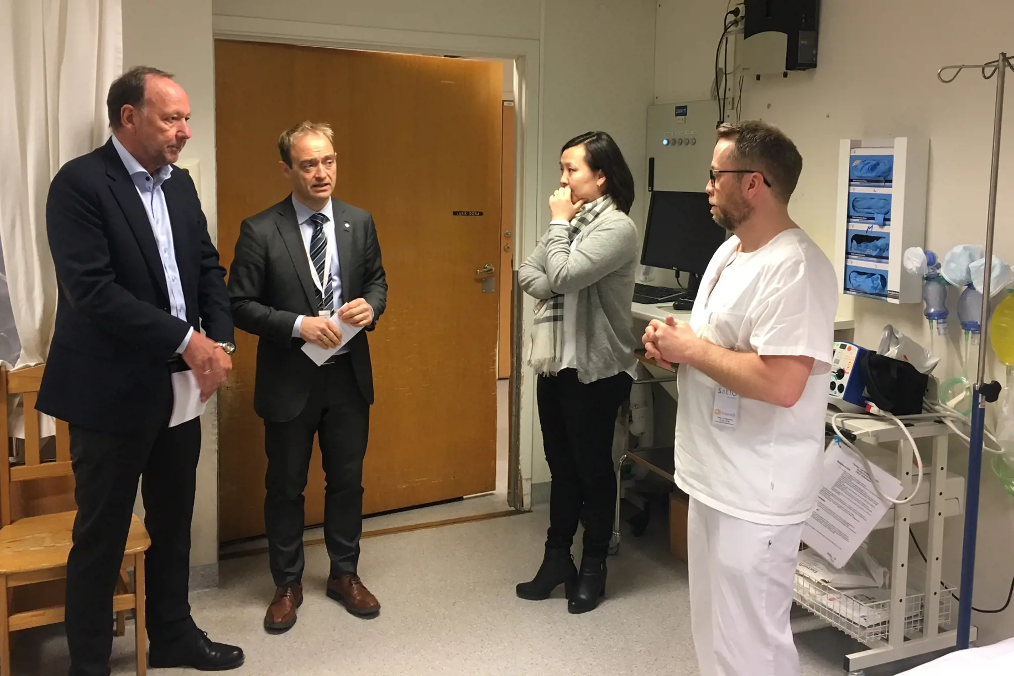 Styreleiar saman med adm.dir., sjukehuskoordinator og seksjonsleiar for akuttmottaket ved Molde sjukehus