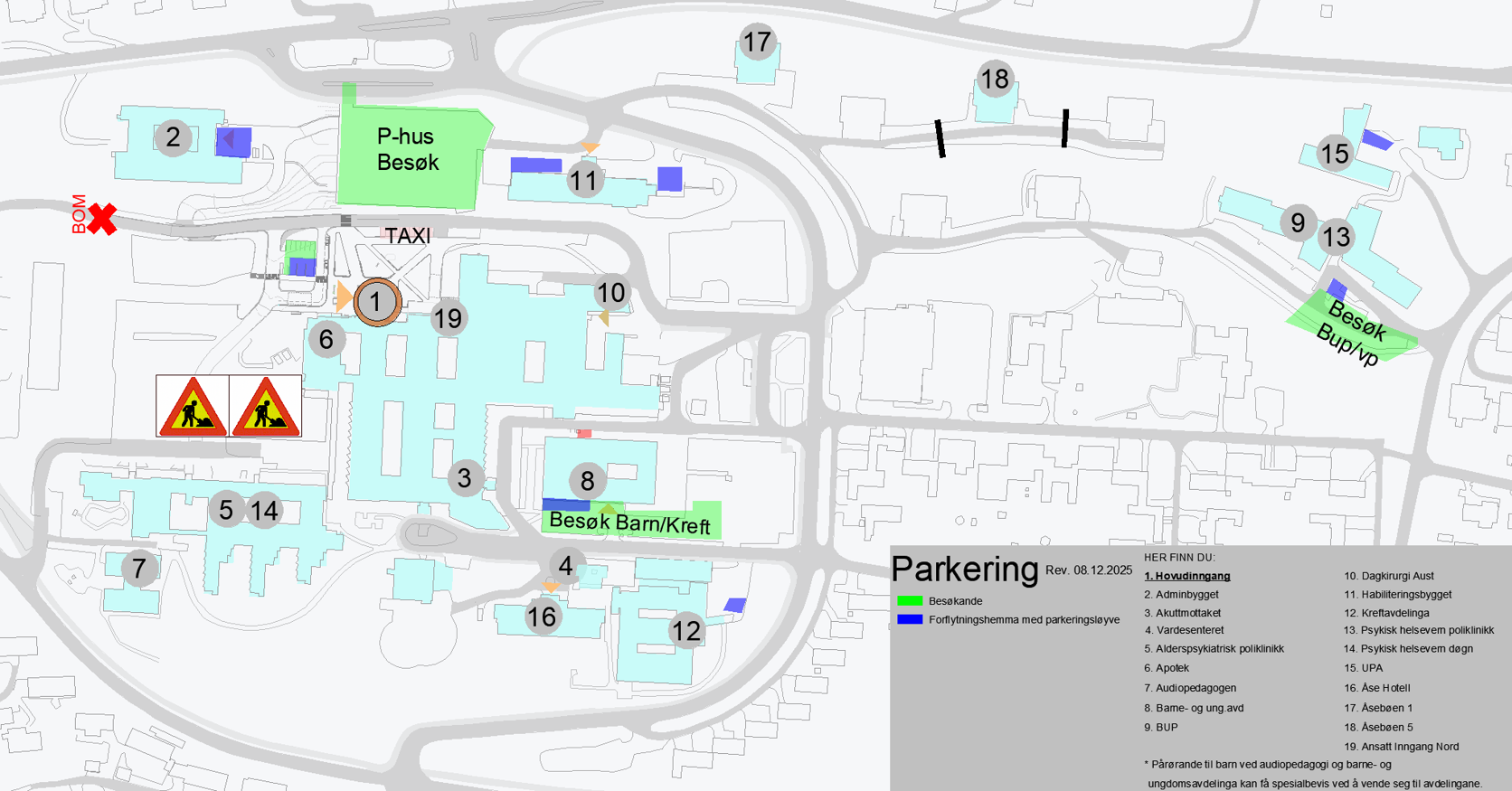 Oversikt over sjukehusområdet - Ålesund sjukehus